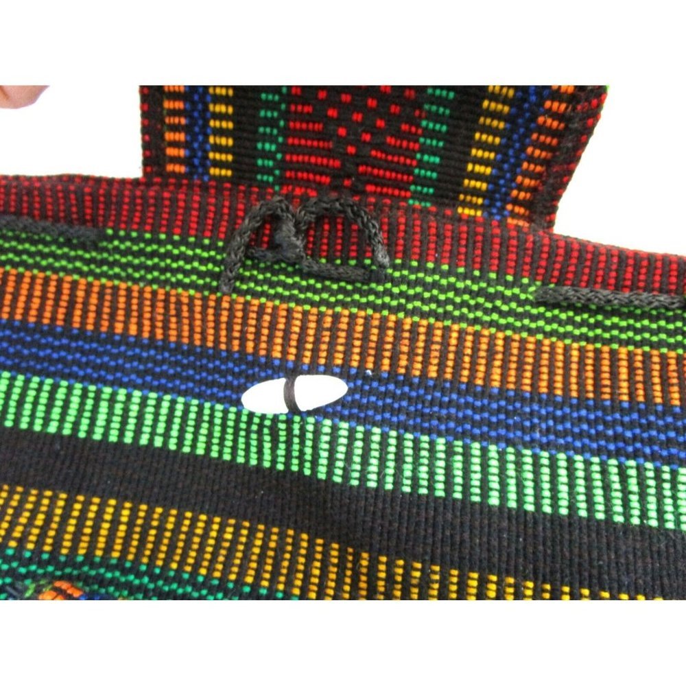 Authentic RASTA Pinzon Bag Beach Hippie Ethnic Backpack Made in Mexico Unisex - Picture 6 of 7